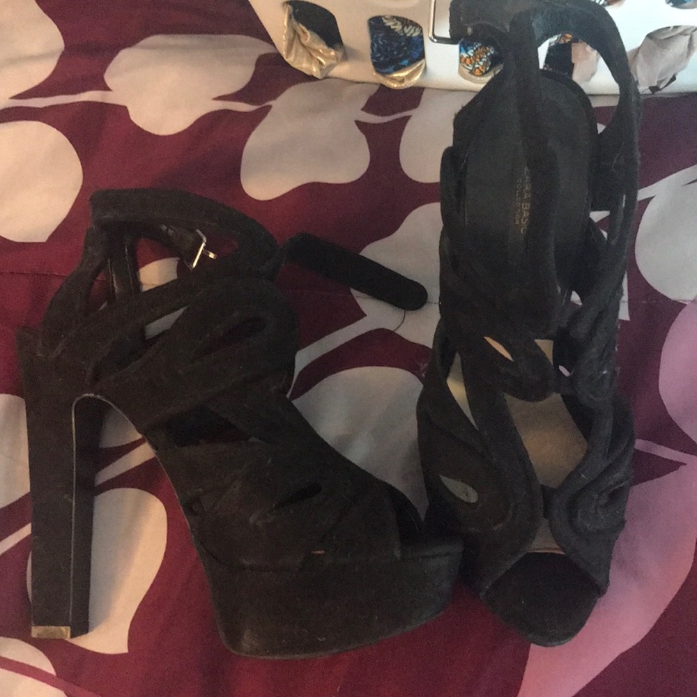Zara black heels